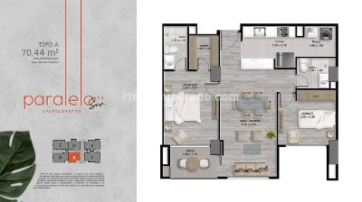 Apartamento de 2 alcobas en venta en San Antonio De Pereira, Rionegro, 66 m² · foto 15 de 18