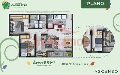 Apartamento de 2 alcobas en venta en Maria Auxiliadora, Sabaneta, 55 m² · foto 14 de 15
