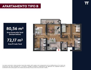 Apartamento de 3 alcobas en venta en Salitre, Bogotá, 72 m² · foto 22 de 22
