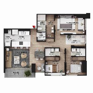 Apartamento de 3 alcobas en venta en Avda Boyacá Con Calle 169d, Bogotá, 100 m² · foto 16 de 17