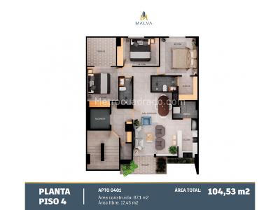 Apartamento de 3 alcobas en venta en Belen Alameda, Medellín, 85 m² · foto 7 de 8