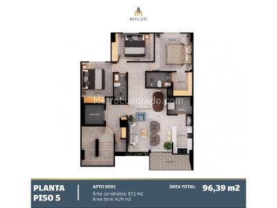 Apartamento de 3 alcobas en venta en Belen Alameda, Medellín, 85 m² · foto 8 de 8