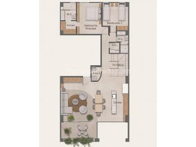 Apartamento de 3 alcobas en venta en Laureles, Medellín, 107 m² · foto 10 de 10