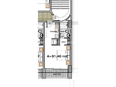 Apartaestudio en venta en Laureles, Medellín, 31 m² · foto 7 de 7