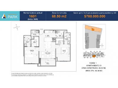 Apartamento de 2 alcobas en venta en Guayabal, Medellín, 68 m² · foto 9 de 13