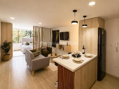 Apartaestudio en venta en Chico Norte, Bogotá, 38 m² · foto 3 de 17