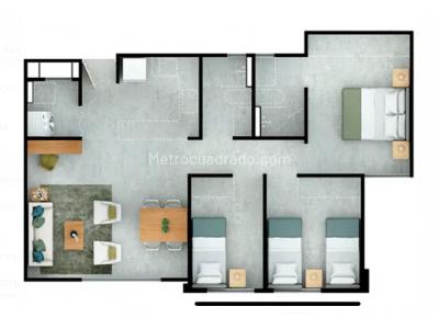 Apartamento en venta en Zipaquira, Zipaquirá · foto 2 de 4