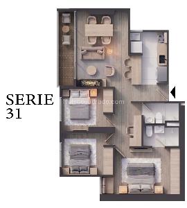 Apartamento en venta en Mazuren, Bogotá · foto 2 de 3