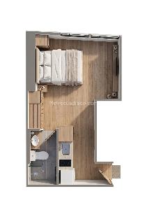 Apartamento de 1 alcoba en venta en Las Nieves, Bogotá, 20 m² · foto 2 de 3