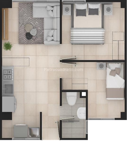 Piso – Bucaramanga, Chapinero, Comuna de San Francisco - Vista 3