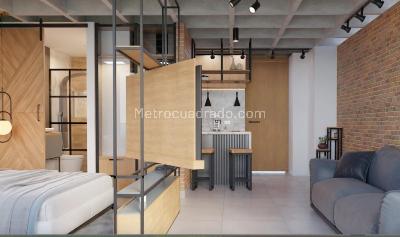 Apartaestudio en venta en Bulerias, Medellín, 38 m² · foto 5 de 13