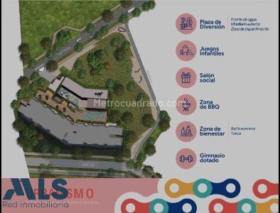 Apartamento de 2 alcobas en venta en San Nicolas, Rionegro, 74 m² · foto 3 de 8