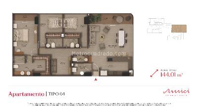 Apartamento en venta en Lalinde, Medellín · foto 9 de 9