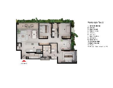 Apartamento en venta en Pance, Cali · foto 10 de 11