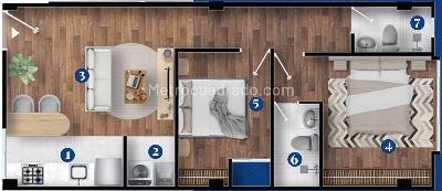 Apartamento de 2 alcobas en venta en Florencia Engativa, Bogotá, 52 m² · foto 4 de 4