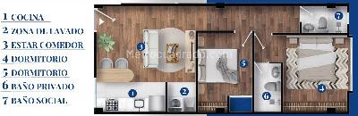 Apartamento de 2 alcobas en venta en Florencia Engativa, Bogotá, 52 m² · foto 2 de 4