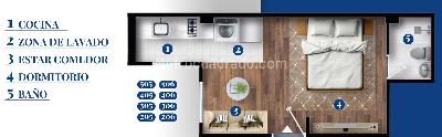 Apartaestudio en venta en Florencia Engativa, Bogotá, 28 m² · foto 2 de 3