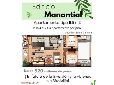 Apartamento de 3 alcobas en venta en Belen La Palma, Medellín, 85 m² · foto 3 de 6