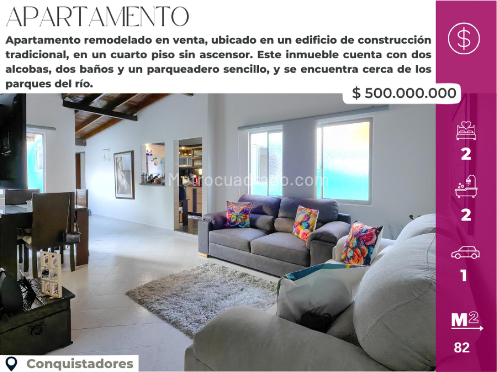 Casa de 2 habitaciones en venta en Conquistadores, Medellín — imagen 1 de 20