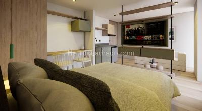 Apartaestudio en venta en Pinares, Pereira, 30 m² · foto 7 de 9
