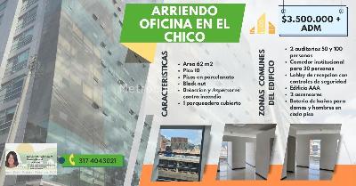 Oficina en Arriendo, CHICO NORTE, Bogotá D.C.
