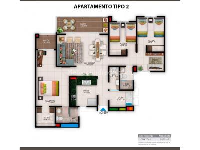 Apartamento de 3 alcobas en venta en La Flora, Cali, 104 m² · foto 11 de 17