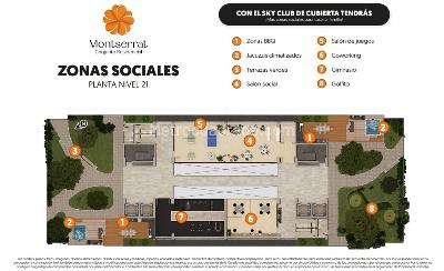 Apartamento de 2 alcobas en venta en Abadia Conj Res Monte Casino, Floridablanca, 85 m² · foto 17 de 20