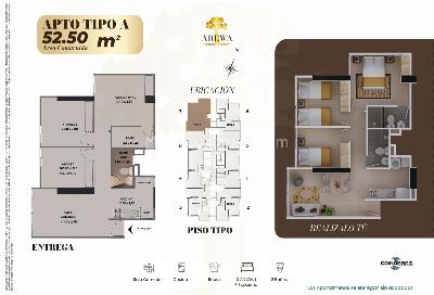 Apartamento de 3 alcobas en venta en Autopista La Virgen, Bucaramanga, 57 m² · foto 2 de 8