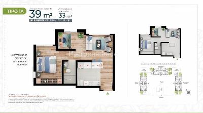 Apartaestudio en venta en Morato Santa Rosa, Bogotá, 39 m² · foto 2 de 11