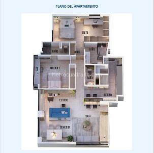 Apartamento de 2 alcobas en arriendo en Alejandria, Medellín, 98 m² · foto 15 de 15