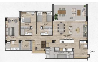 Apartamento de 3 alcobas en venta en Llanogrande, Rionegro, 193 m² · foto 19 de 20