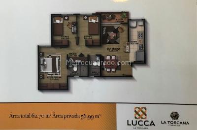 Apartamento de 3 alcobas en arriendo en La Toscana, Zipaquirá, 57 m² · foto 15 de 15