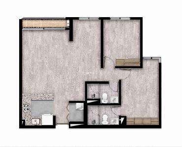 Apartamento de 2 alcobas en venta en Franco, Bogotá, 57 m² · foto 7 de 7