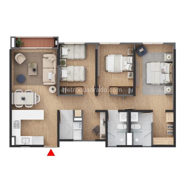 Piso – Bogotá, Toberín, Localidad Usaquén - Vista 2
