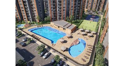 Apartamento de 2 alcobas en venta en Cuatro Esquinas, Rionegro, 50 m² · foto 2 de 4