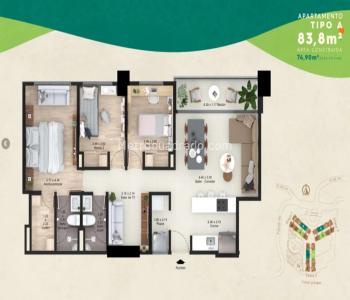 Apartamento de 3 alcobas en venta en La Cuenca, Envigado, 75 m² · foto 6 de 6