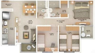Apartamento de 3 alcobas en venta en Fontibon, Rionegro, 51 m² · foto 13 de 18