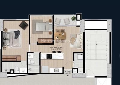 Apartamento de 2 alcobas en venta en Alto De Las Palmas, Medellín, 62 m² · foto 18 de 19