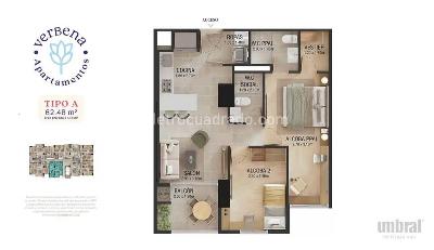Apartamento de 2 alcobas en venta en Cañaveralejo, Sabaneta, 62 m² · foto 17 de 18