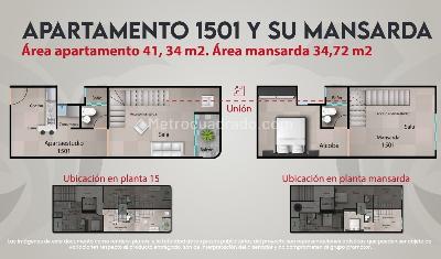 Apartamento de 1 alcoba en venta en Restrepo Naranjo, Sabaneta, 41 m² · foto 16 de 20
