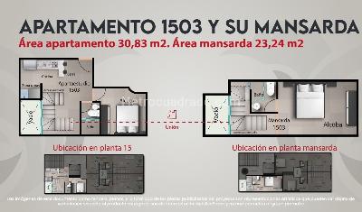 Apartamento de 1 alcoba en venta en Restrepo Naranjo, Sabaneta, 41 m² · foto 18 de 20