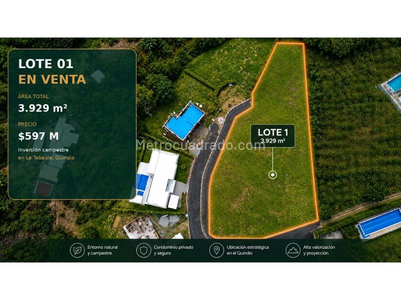 Lote en Venta, Via Al Eden, Armenia - Vista 4