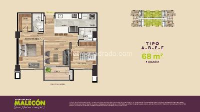 Apartamento de 2 alcobas en venta en San Nicolas, Rionegro, 68 m² · foto 12 de 12