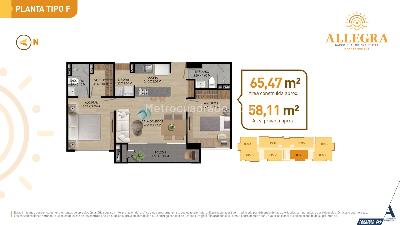 Apartamento de 2 alcobas en venta en Barro Blanco, Rionegro, 58 m² · foto 10 de 16