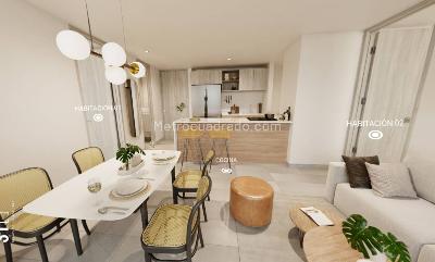 Apartamento de 2 alcobas en venta en Poblado Ciudad Del Rio, Medellín, 65 m² · foto 3 de 16