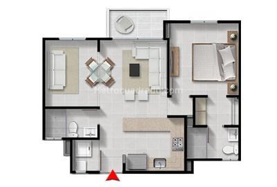 Apartaestudio en venta en Serena Del Mar, Cartagena, 48 m² · foto 5 de 19