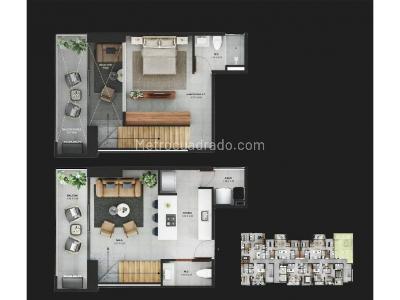 Apartamento de 1 alcoba en venta en Zaratoga, Sabaneta, 68 m² · foto 10 de 10