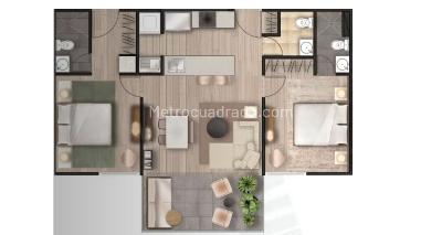 Apartamento de 2 alcobas en venta en Altana, Cartagena, 60 m² · foto 2 de 20