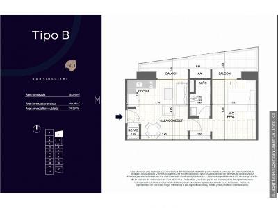 Apartamento de 1 alcoba en venta en Rodadero, Santa Marta, 27 m² · foto 18 de 19