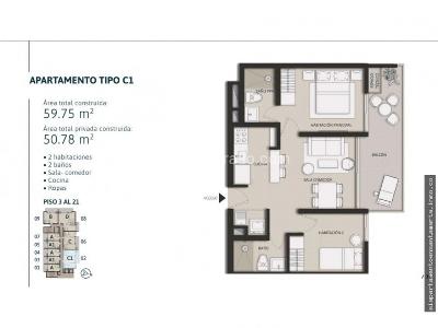 Apartamento en venta en Pozos Colorados, Santa Marta · foto 15 de 20
